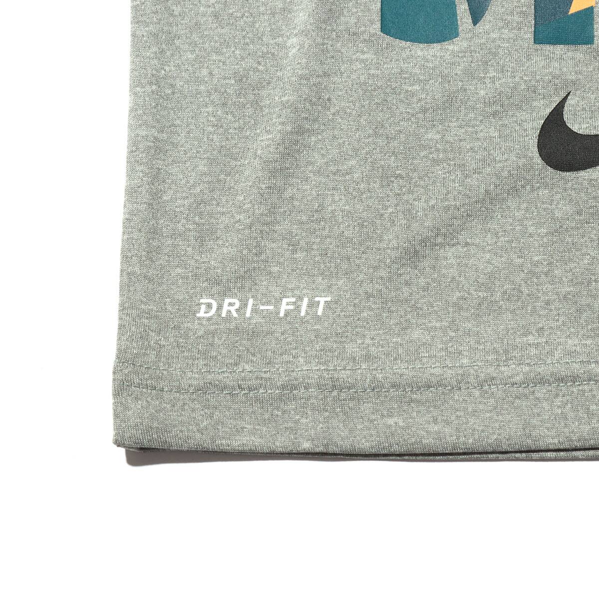 NIKE MUST NONSTOP DRI-FIT RAGRAN L/S TEE DK GREY HEATHERの画像