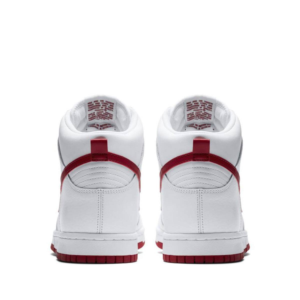 nike red and white high tops