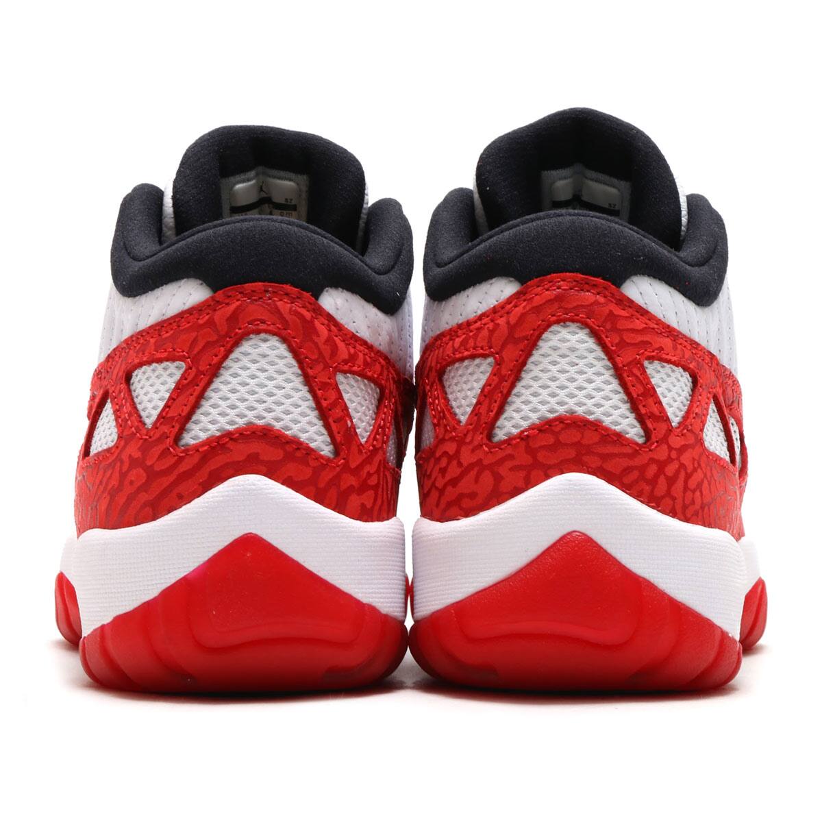 JORDAN BRAND AIR JORDAN 11 RETRO LOW IE WHITE/GYM RED-BLACK