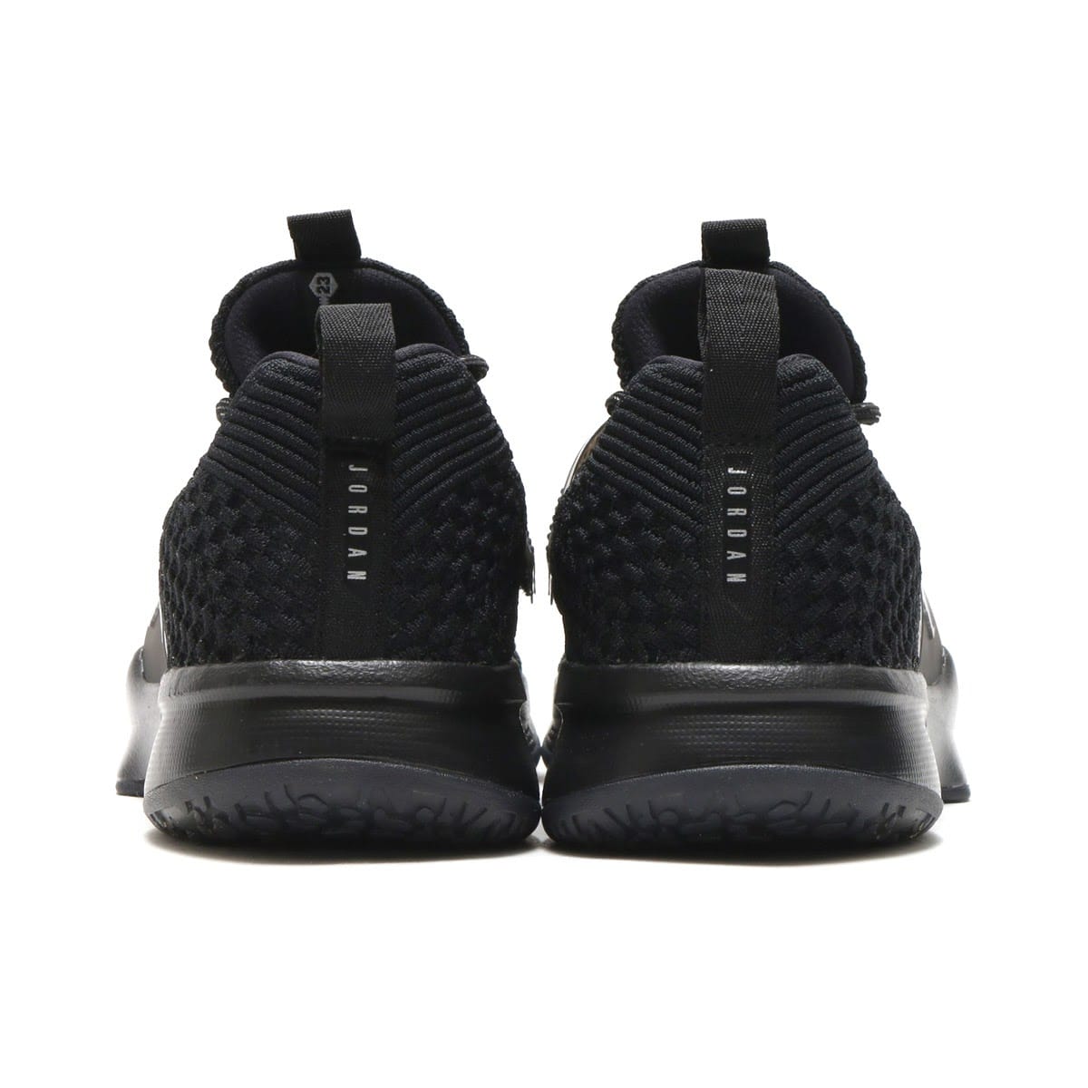 JORDAN BRAND JORDAN TRAINER 2 FLYKNIT BLACK/BLACK-METALLIC SILVERの画像