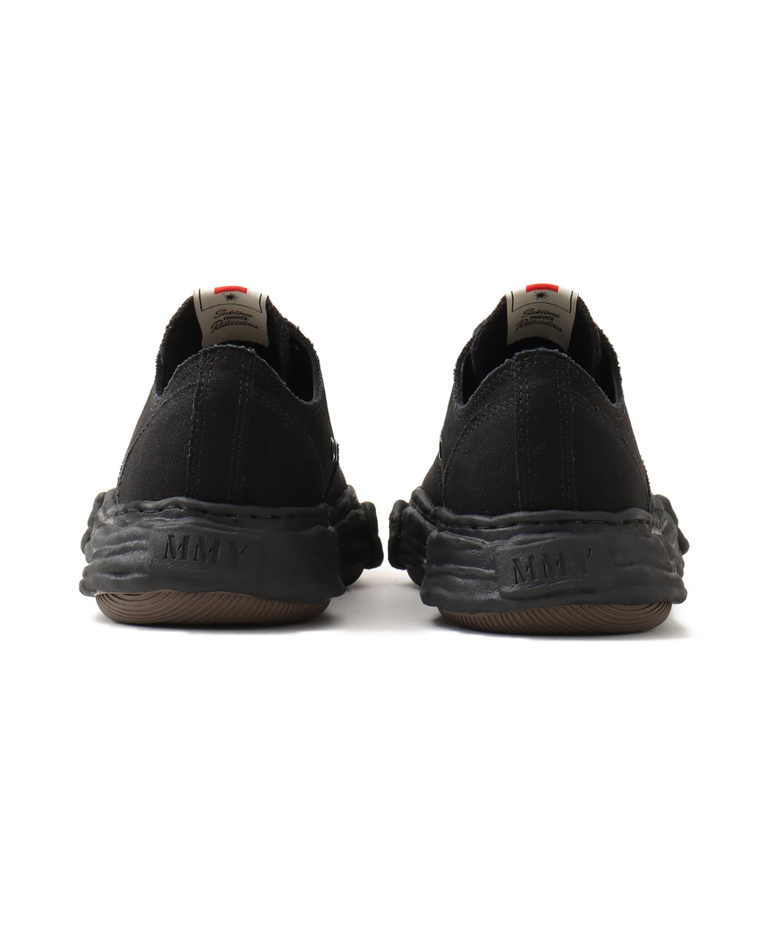 MAISON MIHARA YASUHIRO PTS23 CANVAS LOW-TOP ブラック/ブラックの画像