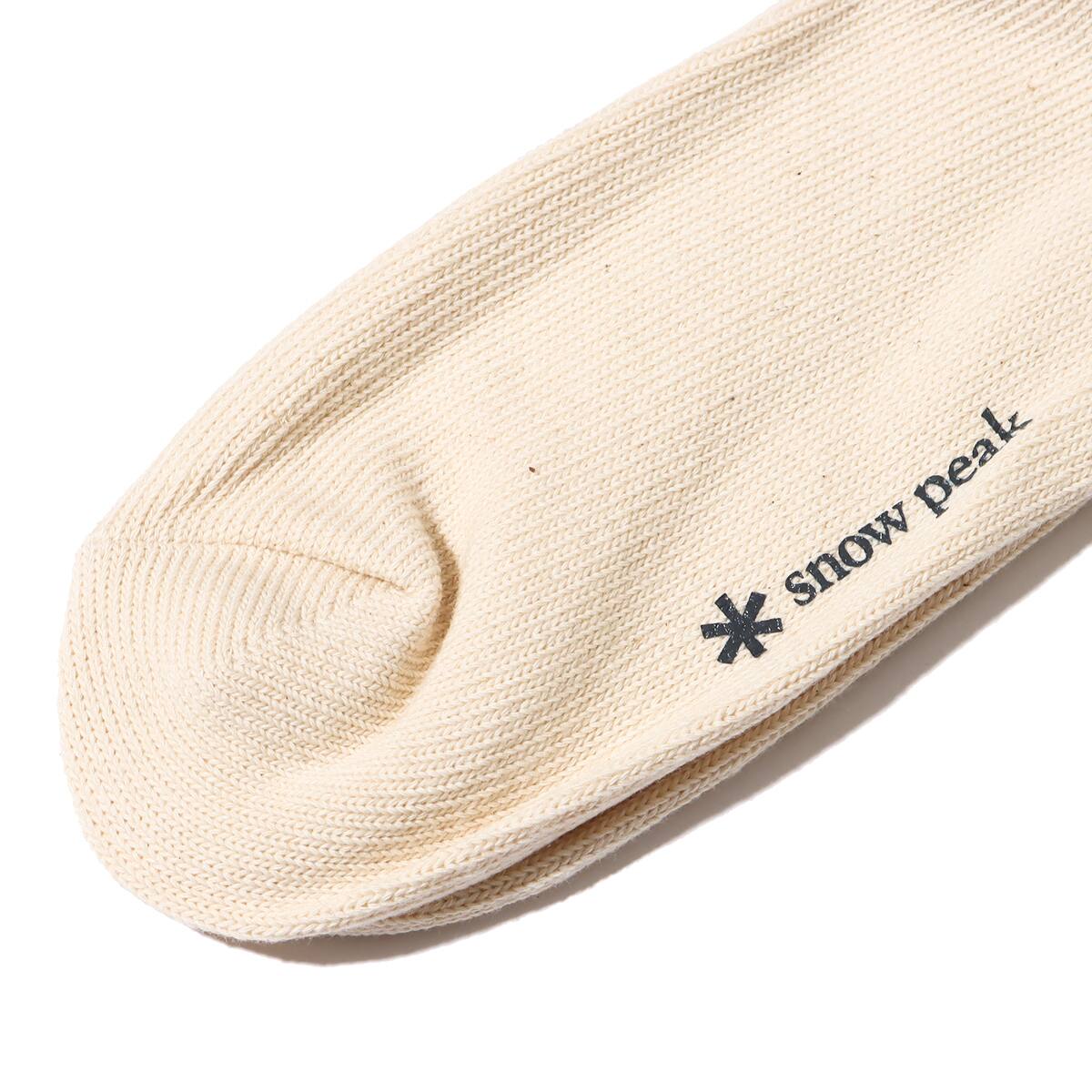 snow peak Recycled Cotton Socks Ecruの画像