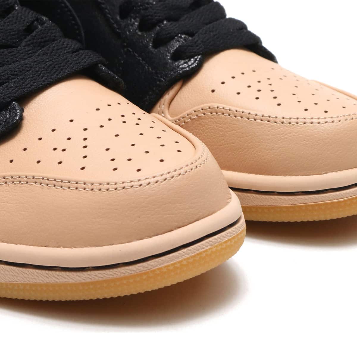 JORDAN BRAND WMNS AIR JORDAN 1 RET HI PREM  BLACK/METALLIC GOLD-VACHETTA TANの画像