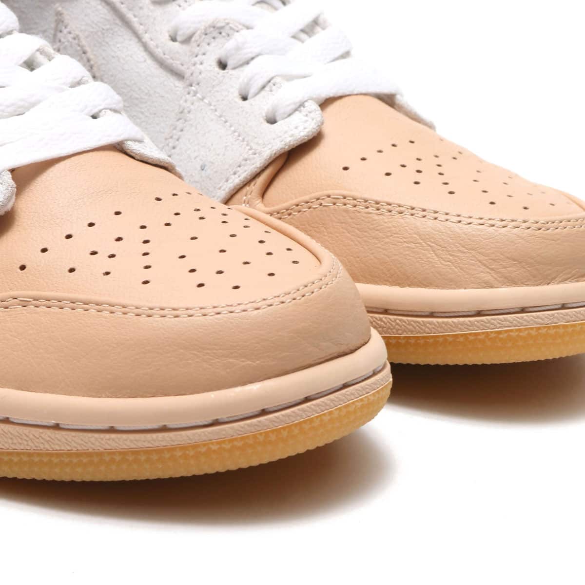 JORDAN BRAND WMNS AIR JORDAN 1 RET HI PREM  WHITE/METALLIC GOLD-VACHETTA TANの画像