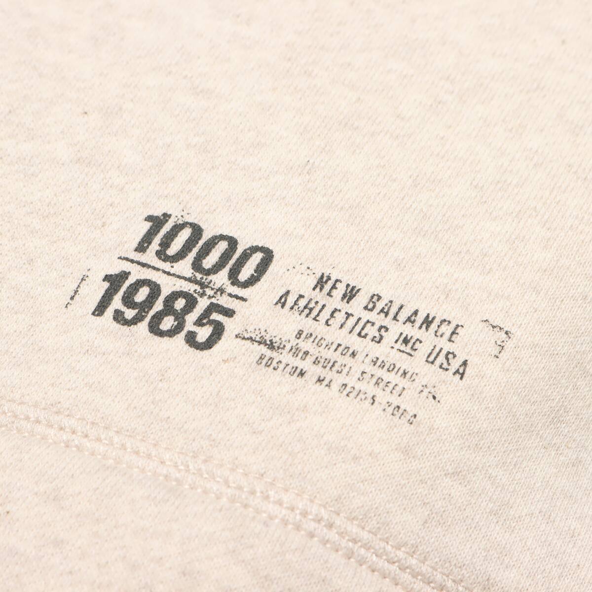 New Balance 1000 SWEAT FULLZIP HOODIE REGULAR FIT オートミール 23FA-Iの画像