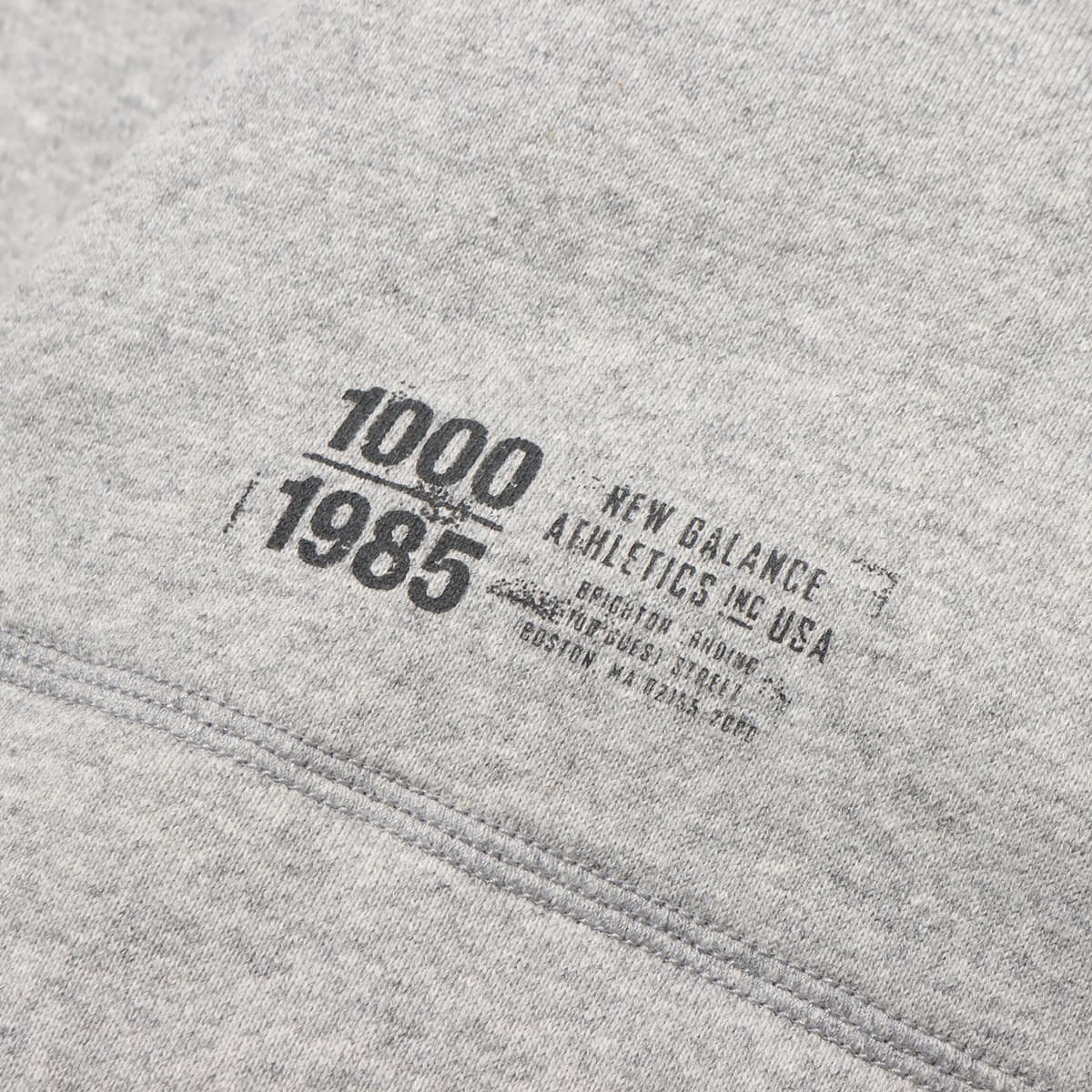 New Balance 1000 SWEAT FULLOVER HOODIE REGULAR FIT アスレチックグレー 23FA-Iの画像