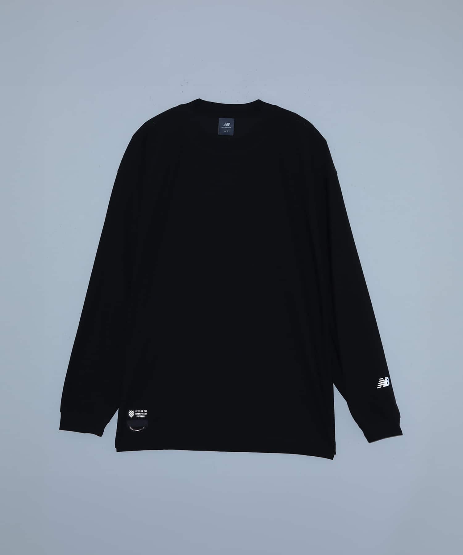 New Balance SUN SHIELD LONG SLEEVE T-SHIRT ブラックセメントの画像