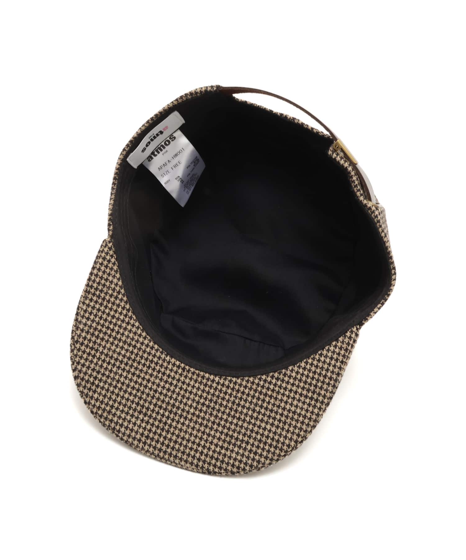 atmos pink Logo Embroidery Work Cap BROWNの画像