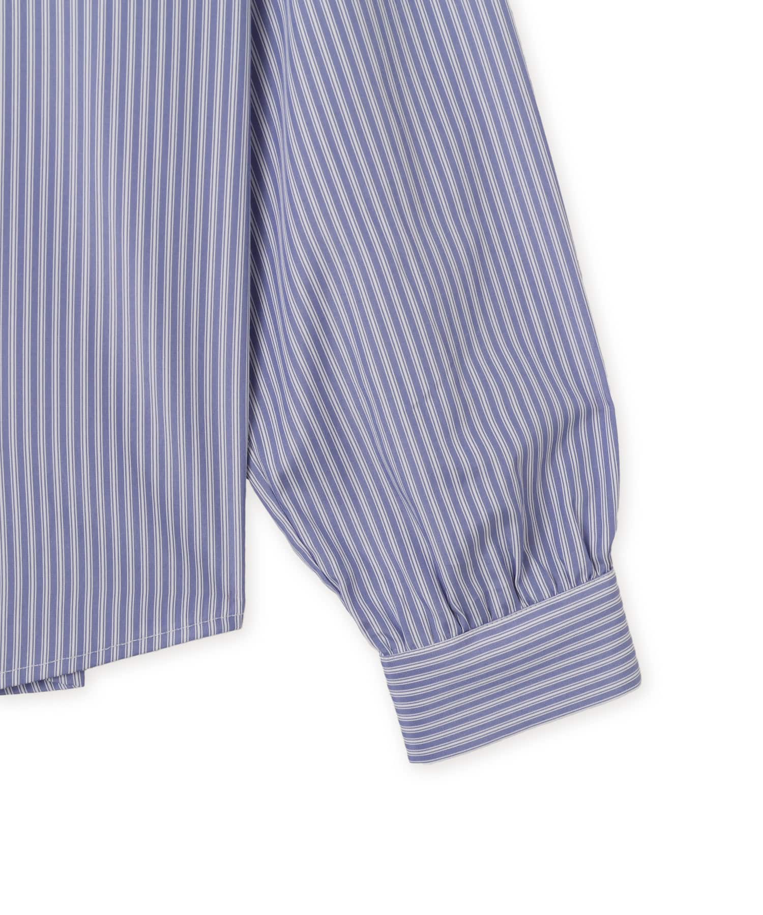 atmos pink Neck-Tie Stripe Shirt BLUEの画像