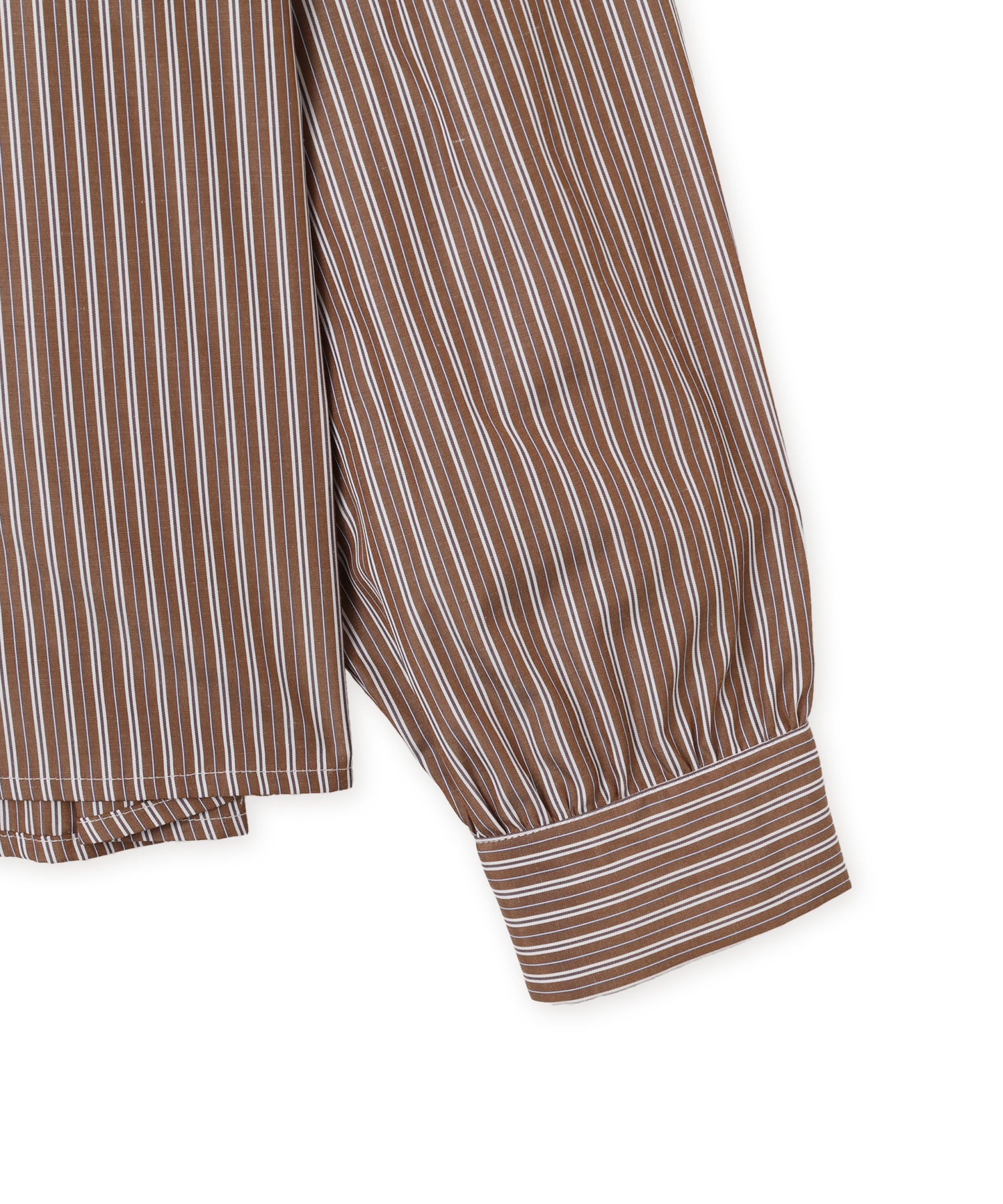 atmos pink Neck-Tie Stripe Shirt BROWNの画像
