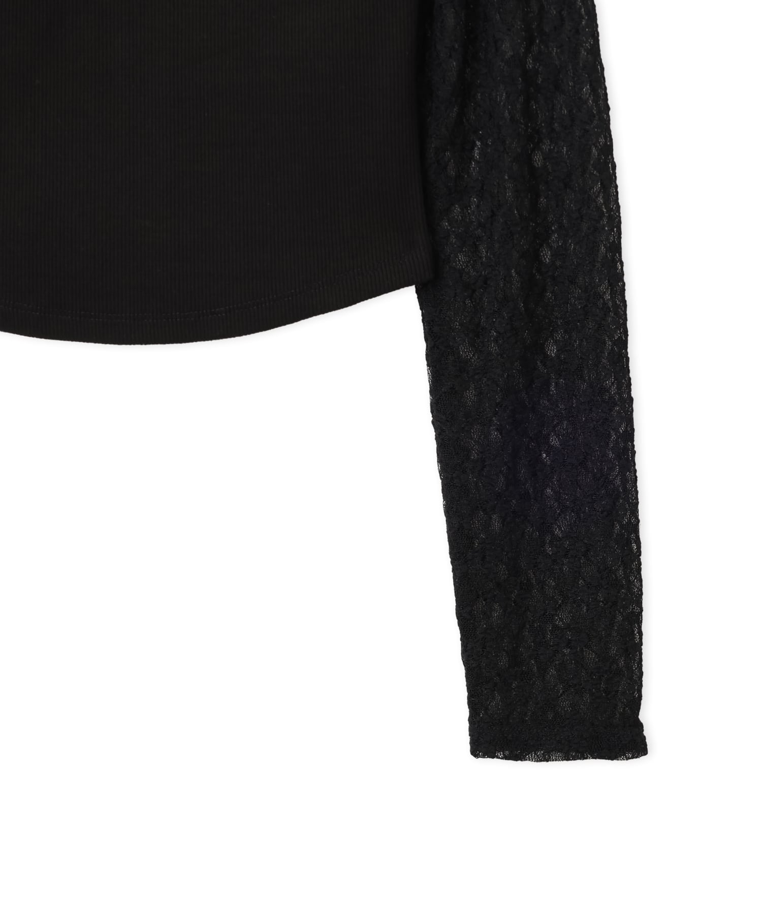 atmos pink Lace LS Top & Camisole Set BLACKの画像