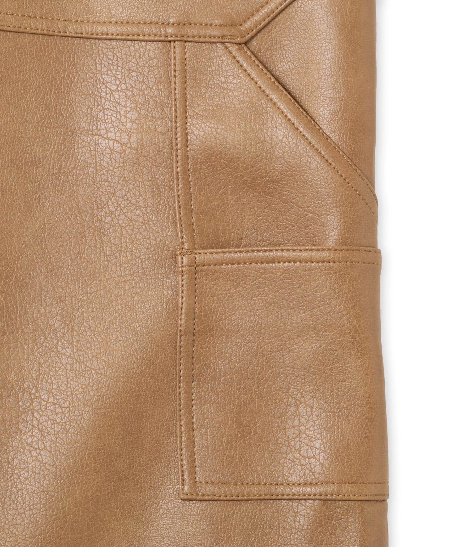 atmos pink Synthetic Leather Half Pants BEIGEの画像