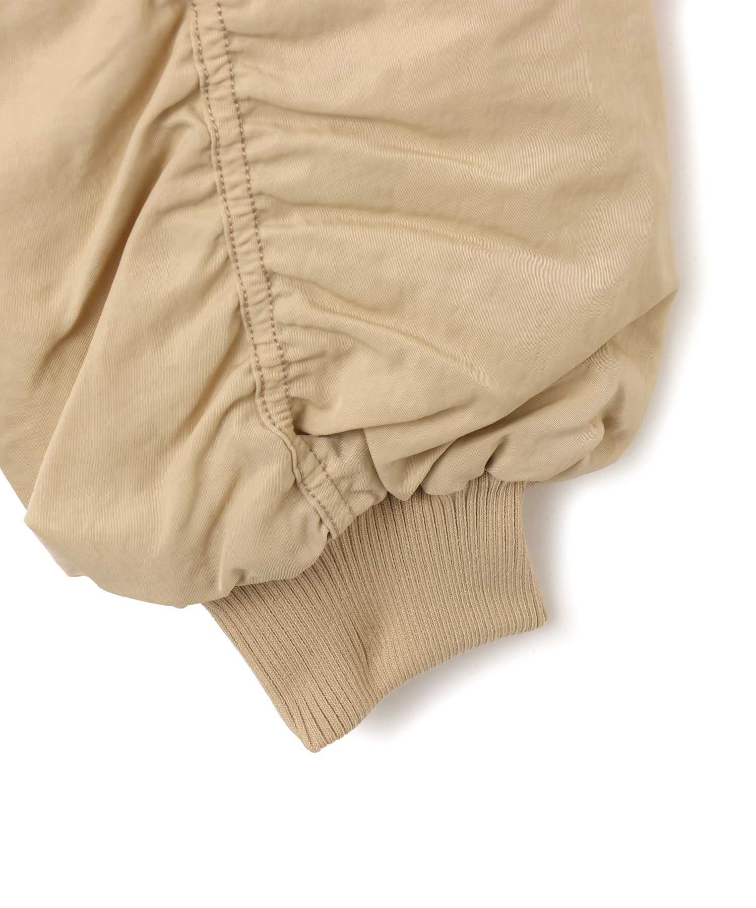 atmos pink Big Collar Bomber Jacket BEIGEの画像