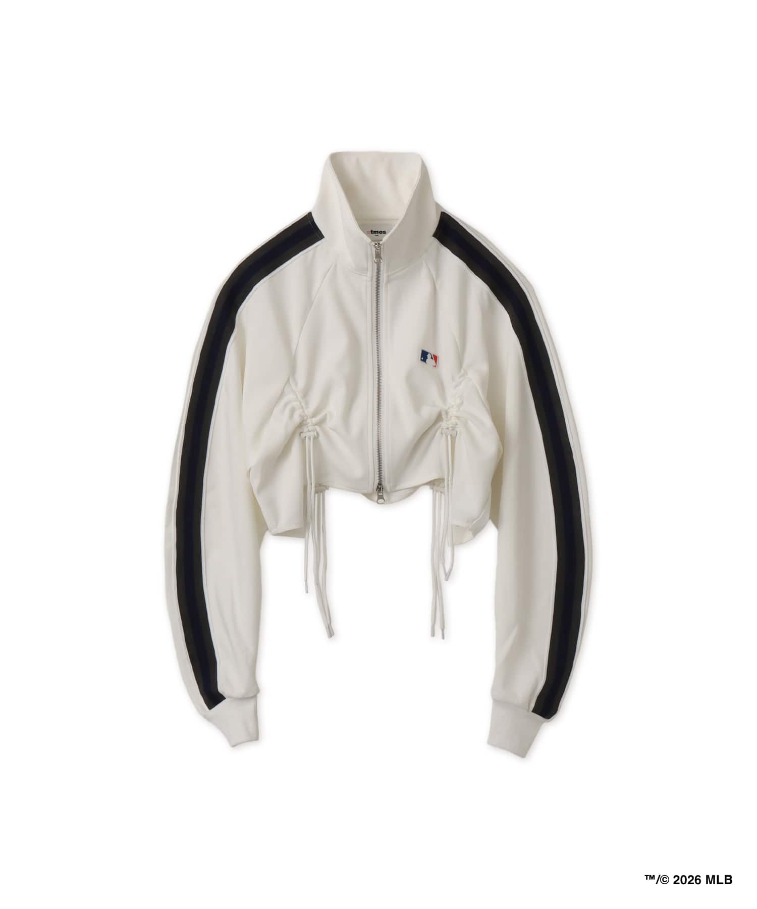 atmos pink x MLB Track Jackt WHITEの画像