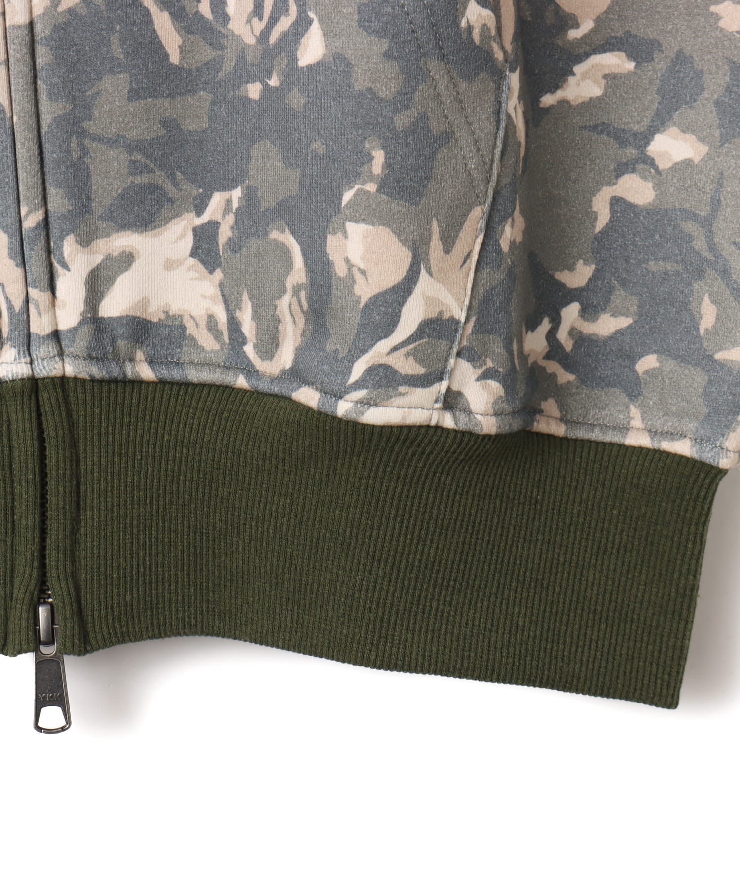 atmos pink Rose Camouflage Zip-up Hoodie KHAKIの画像