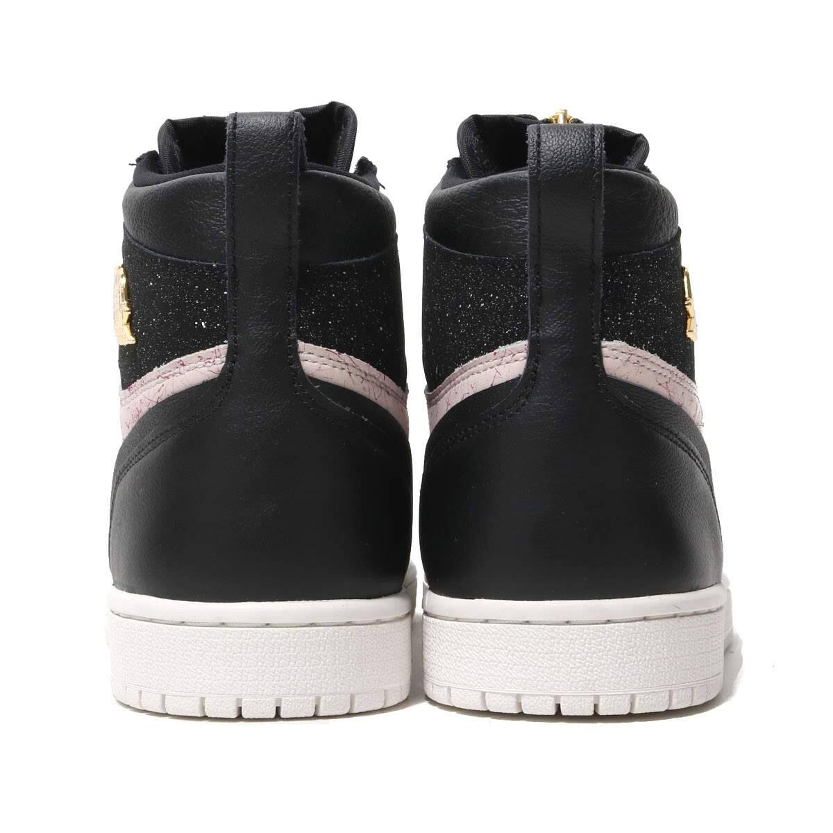 JORDAN BRAND WMNS AIR JORDAN 1 HIGH ZIP BLACK/METALLIC GOLD