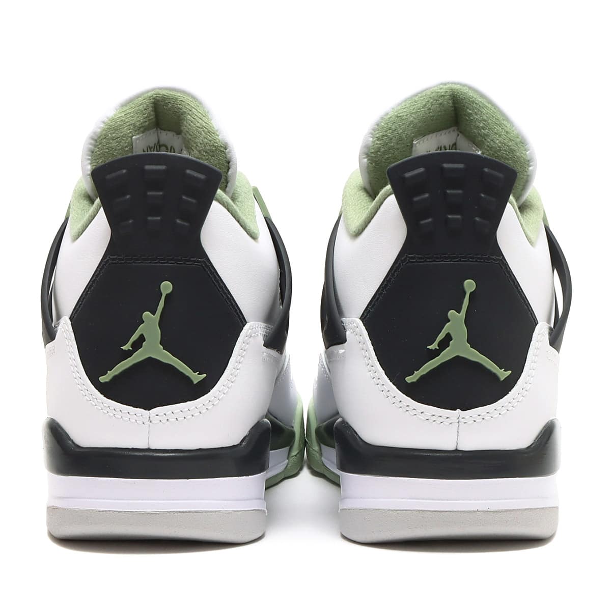 JORDAN BRAND WMNS AIR JORDAN 4 RETRO WHITE/OIL GREEN-DARK ASH ...