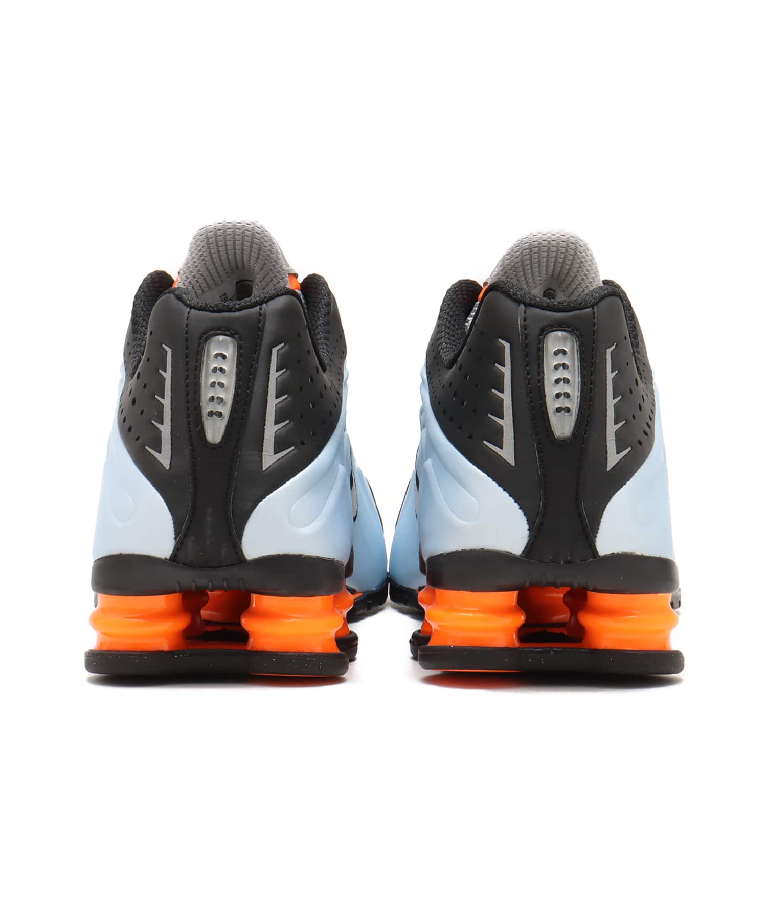 NIKE SHOX R4 BLUE TINT/METALLIC SILVER-TOTAL ORANGEの画像