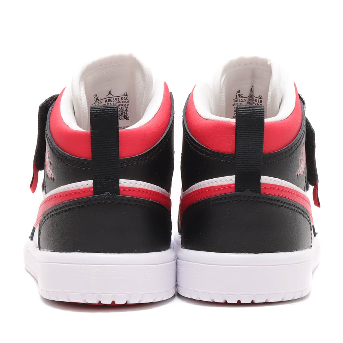 JORDAN BRAND JORDAN 1 MID ALT (PS) BLACK/VERY BERRY-WHITE 21FA-Iの画像