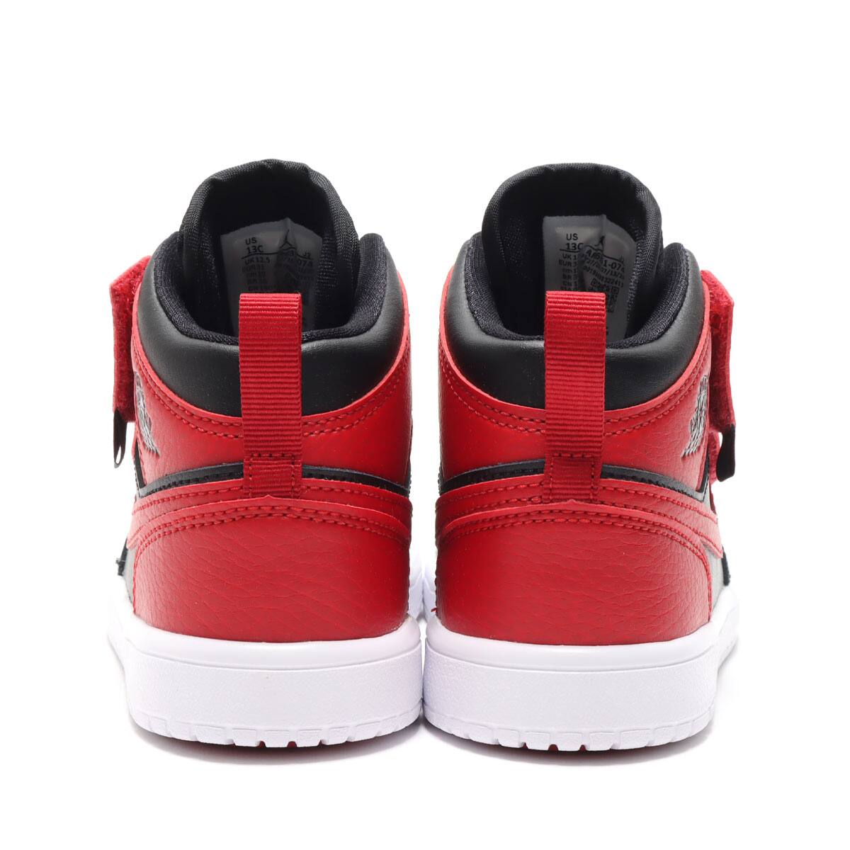 JORDAN BRAND JORDAN 1 MID ALT (PS) BLACK/GYM RED-WHITE 20HO-I