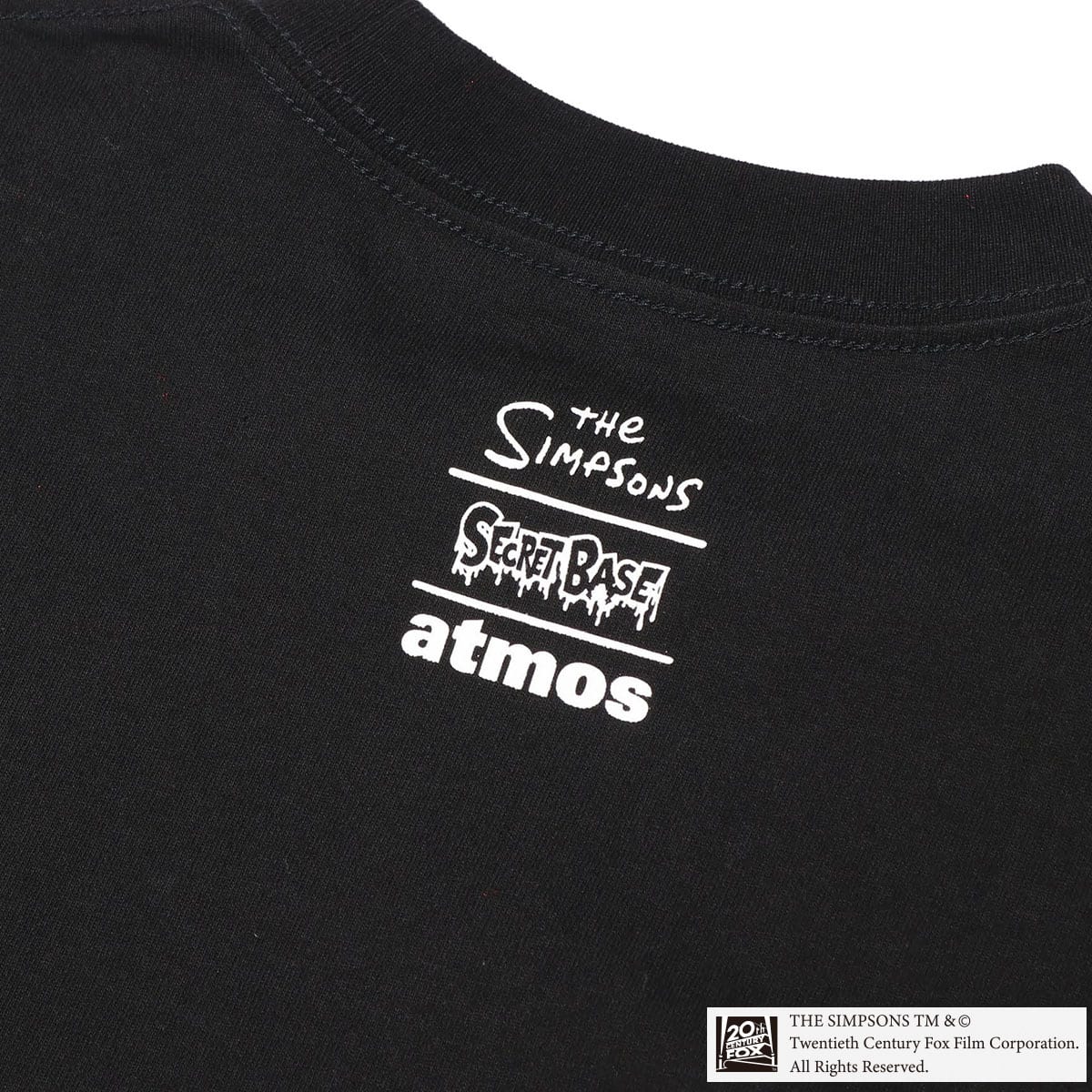 THE SIMPSONS x SECRET BASE x atmos BART X-RAY TEE BLACK 20SP-I