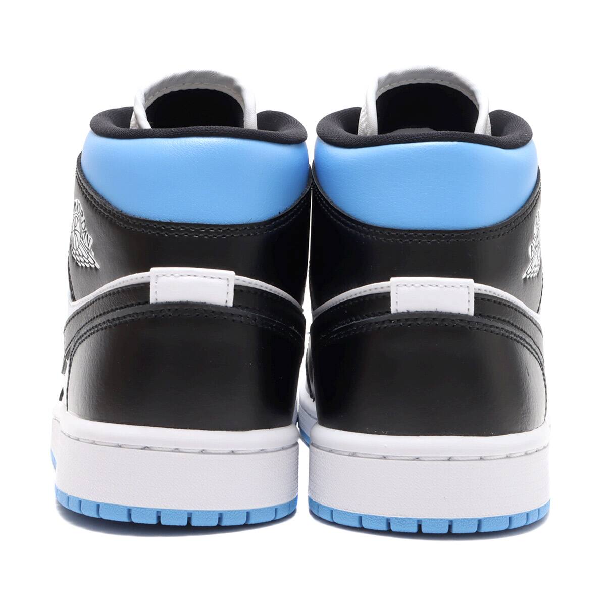 JORDAN BRAND WMNS AIR JORDAN 1 MID WHITE/BLACK-UNIVERSITY BLUE 21SU-I