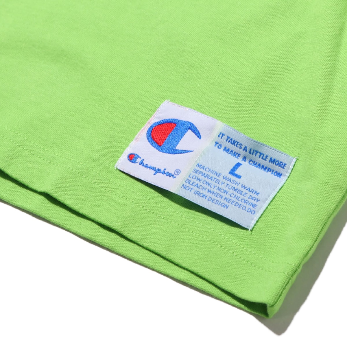 Champion LONG SLEEVE T-SHIRT ライム 19FW-Iの画像