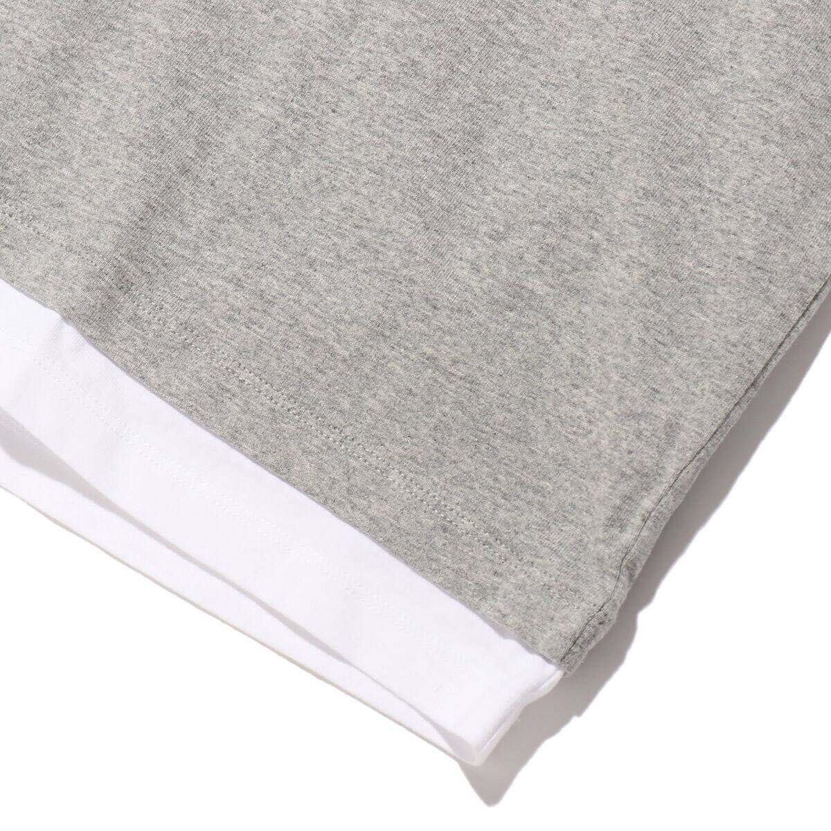 Champion S/S LAYERED T-SHIRT OXFORD GRAYの画像