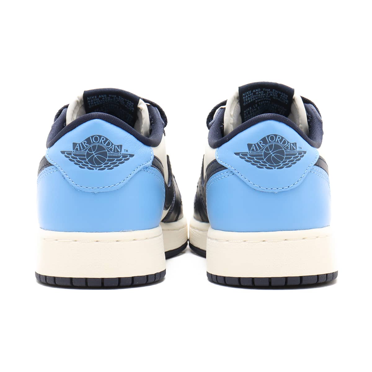 JORDAN BRAND AIR JORDAN 1 RETRO LOW OG (GS) OBSIDIAN/UNIVERSITY BLUE-SAILの画像