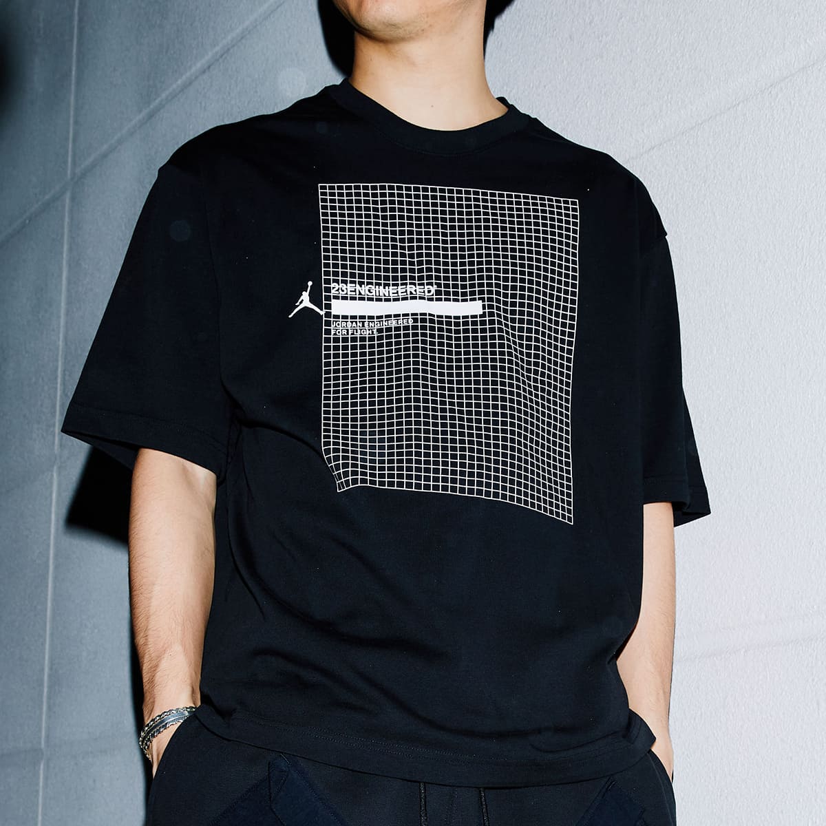 JORDAN BRAND AS M J 23ENG SS CREW BLACK 21FA-Iの画像