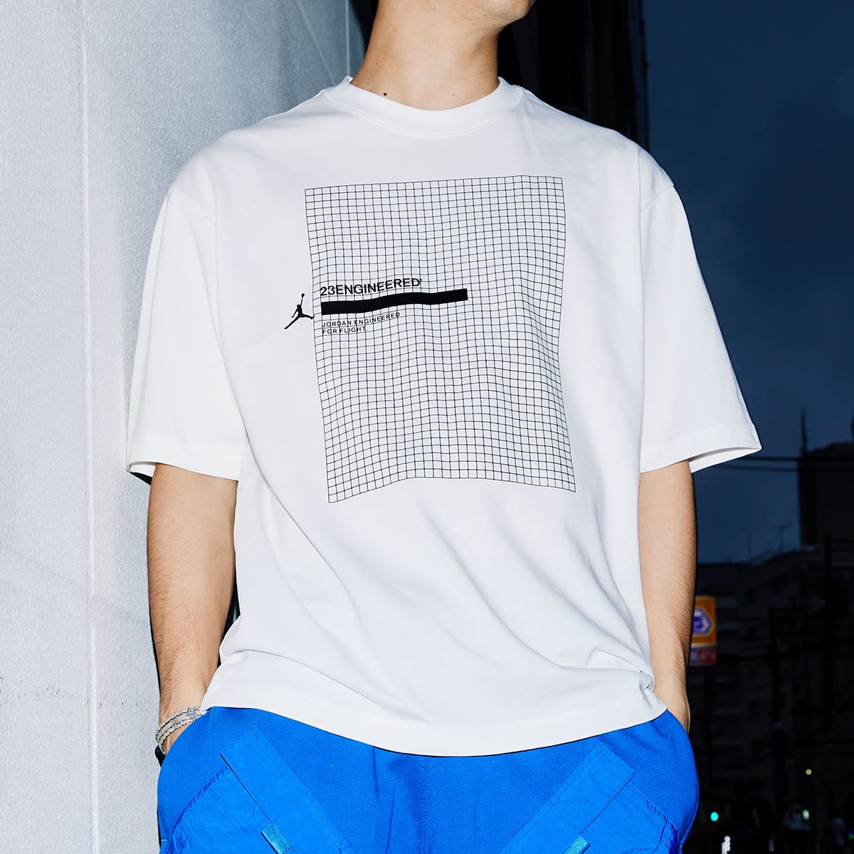 JORDAN BRAND AS M J 23ENG SS CREW WHITE 21FA-Iの画像