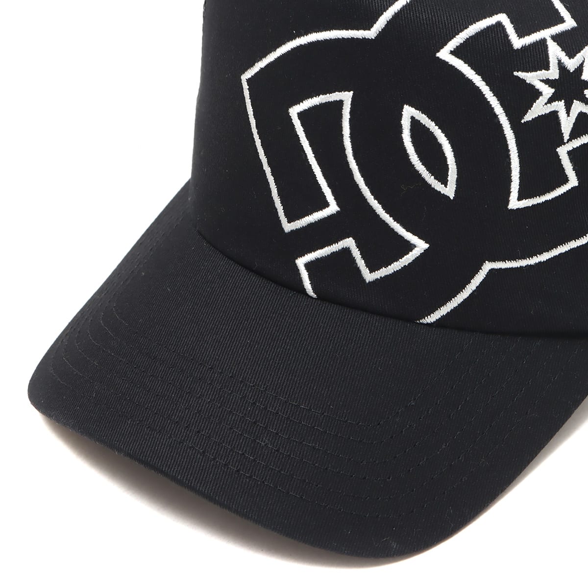 DC SHOES 23 DOUBLEUP MESH SNAPBACK BLACK x WHITE 23SS-Iの画像
