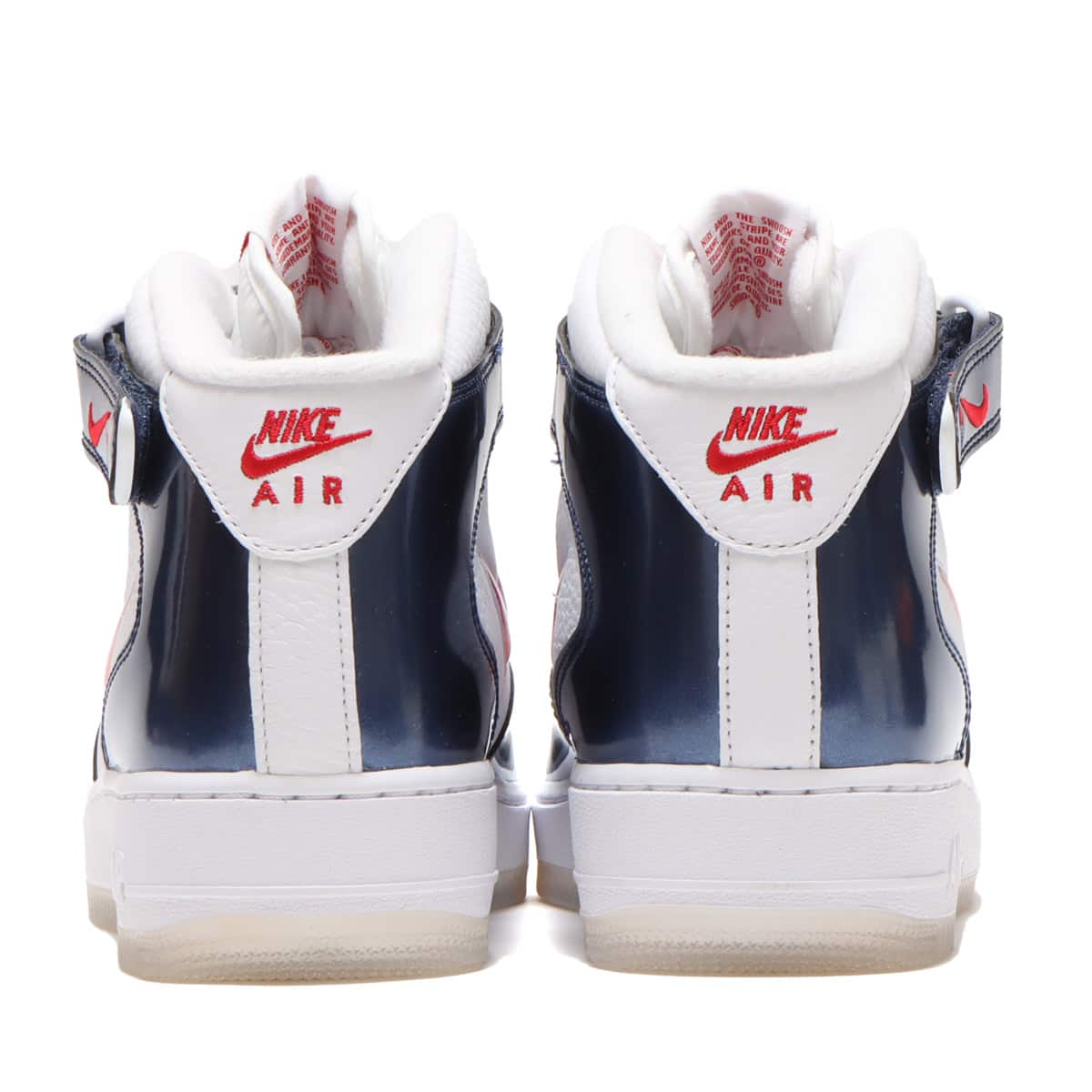 NIKE AIR FORCE 1 MID QS WHITE/UNIVERSITY RED-MIDNIGHT NAVY-WHITE ...