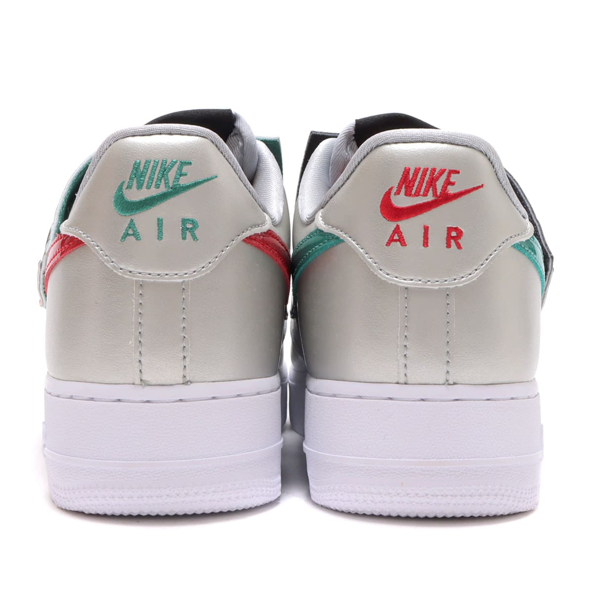 NIKE AIR FORCE 1 '07 LV8 METALLIC SILVER/GREEN NOISE-BLACK 21FA-I