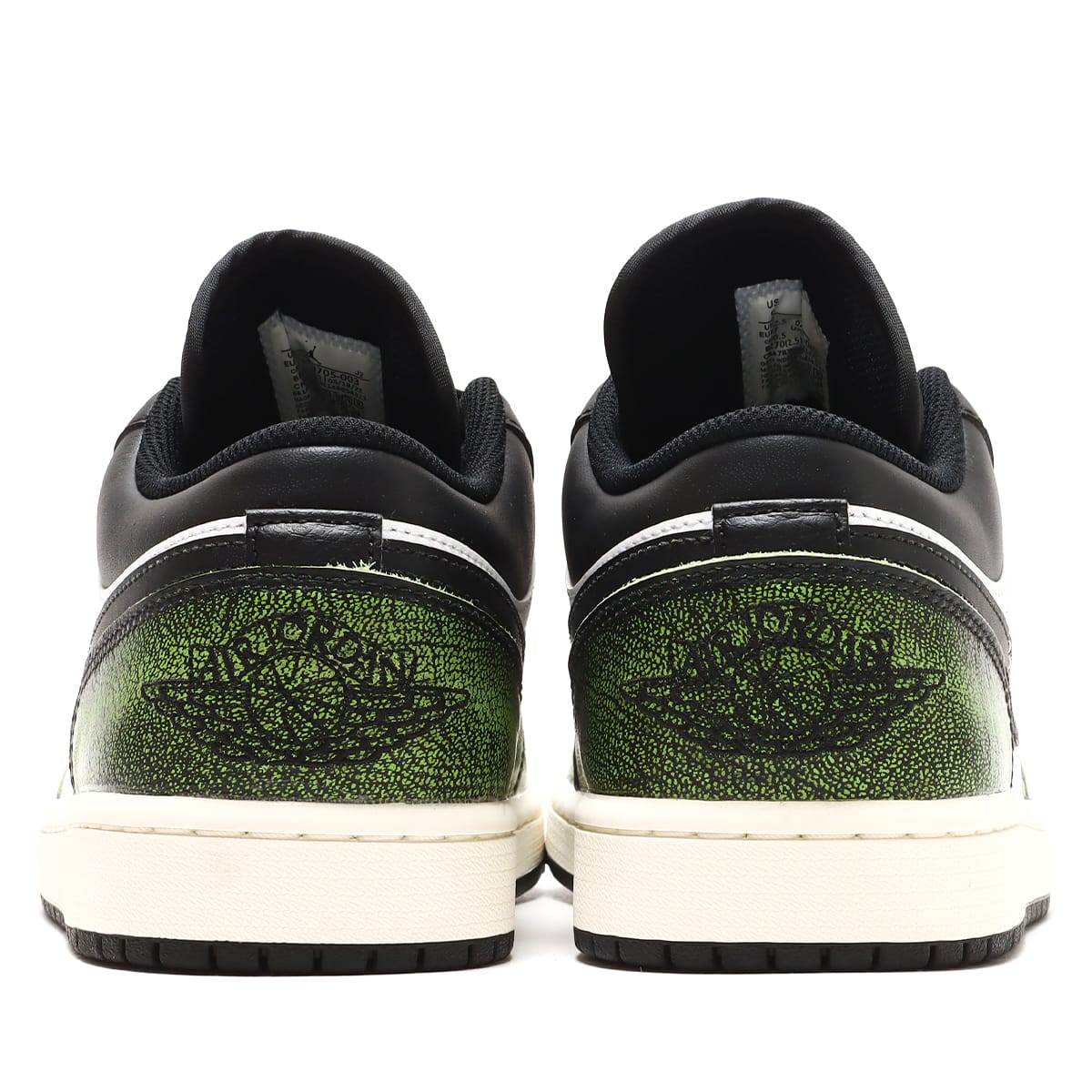 JORDAN BRAND AIR JORDAN 1 LOW SE BLACK/ELECTRIC GREEN-WHITE-SAIL