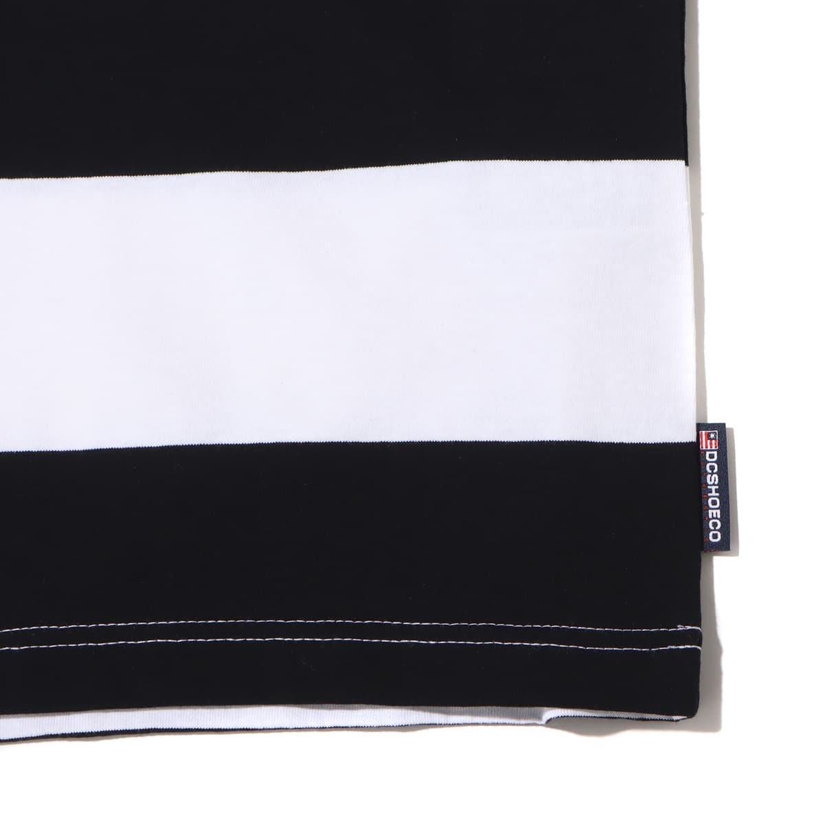 DC SHOES 23 BORDER POLO SS BLACK x WHITE 23SS-Iの画像