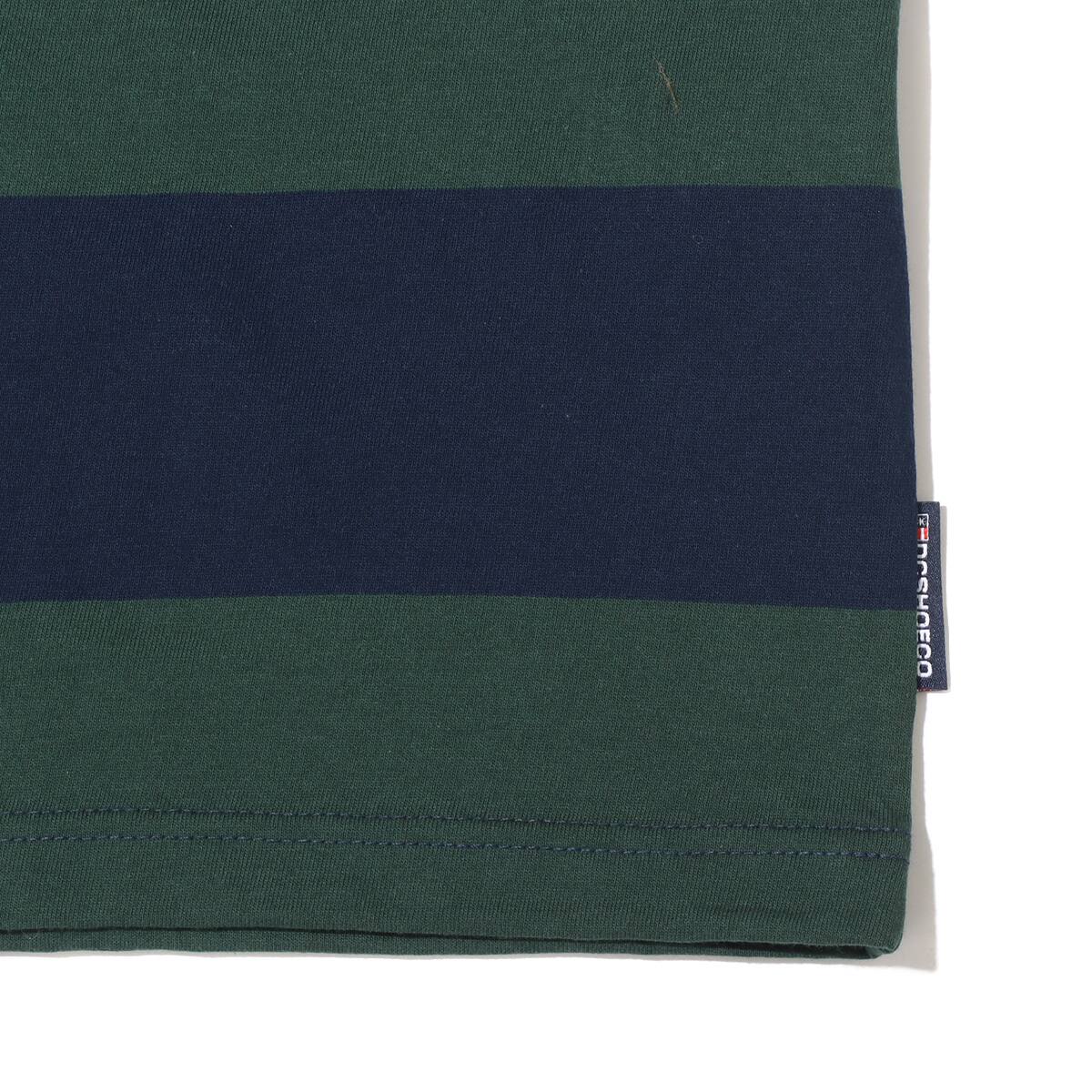 DC SHOES 23 BORDER POLO SS GREEN x NAVY 23SS-Iの画像