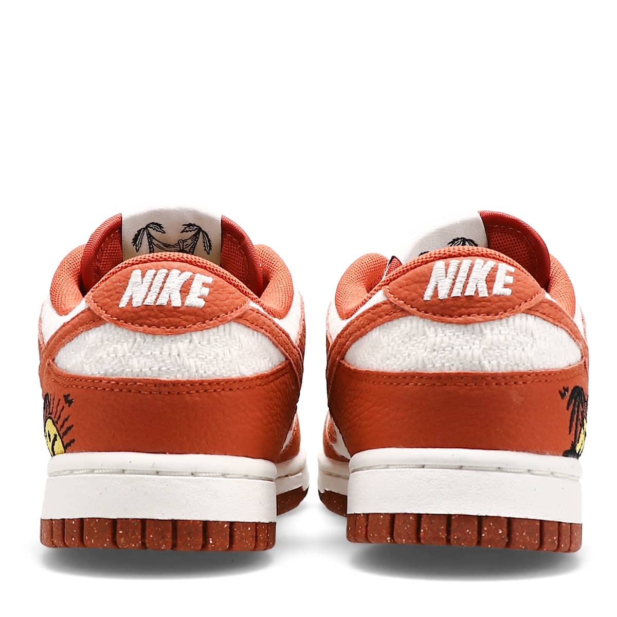 NIKE W DUNK LOW SE SAIL/BURNT SUNRISE-BLACK-VIVID GREEN 22SU-Iの画像