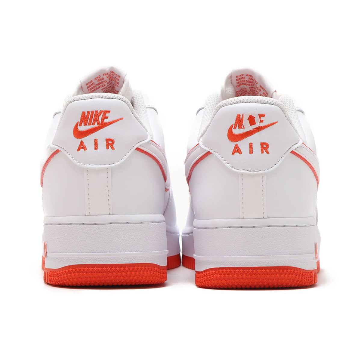 NIKE AIR FORCE 1 '07 WHITE/WHITE-PICANTE RED 23FA-I