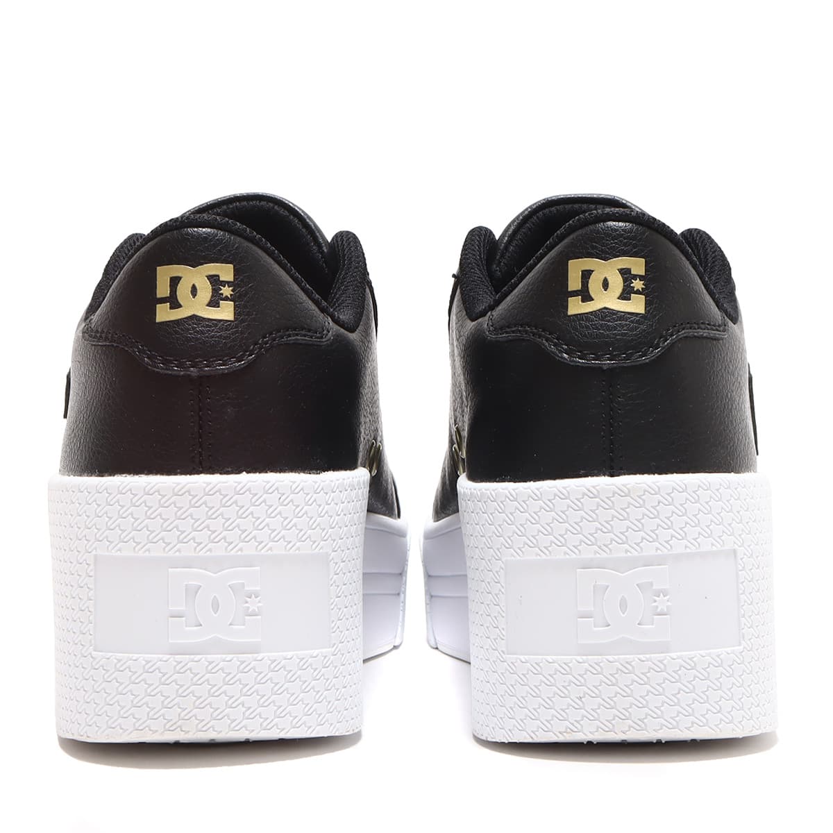 DC SHOES Ws CHELSEA LITE WEDGE BLACK/GOLD 23SS-Iの画像