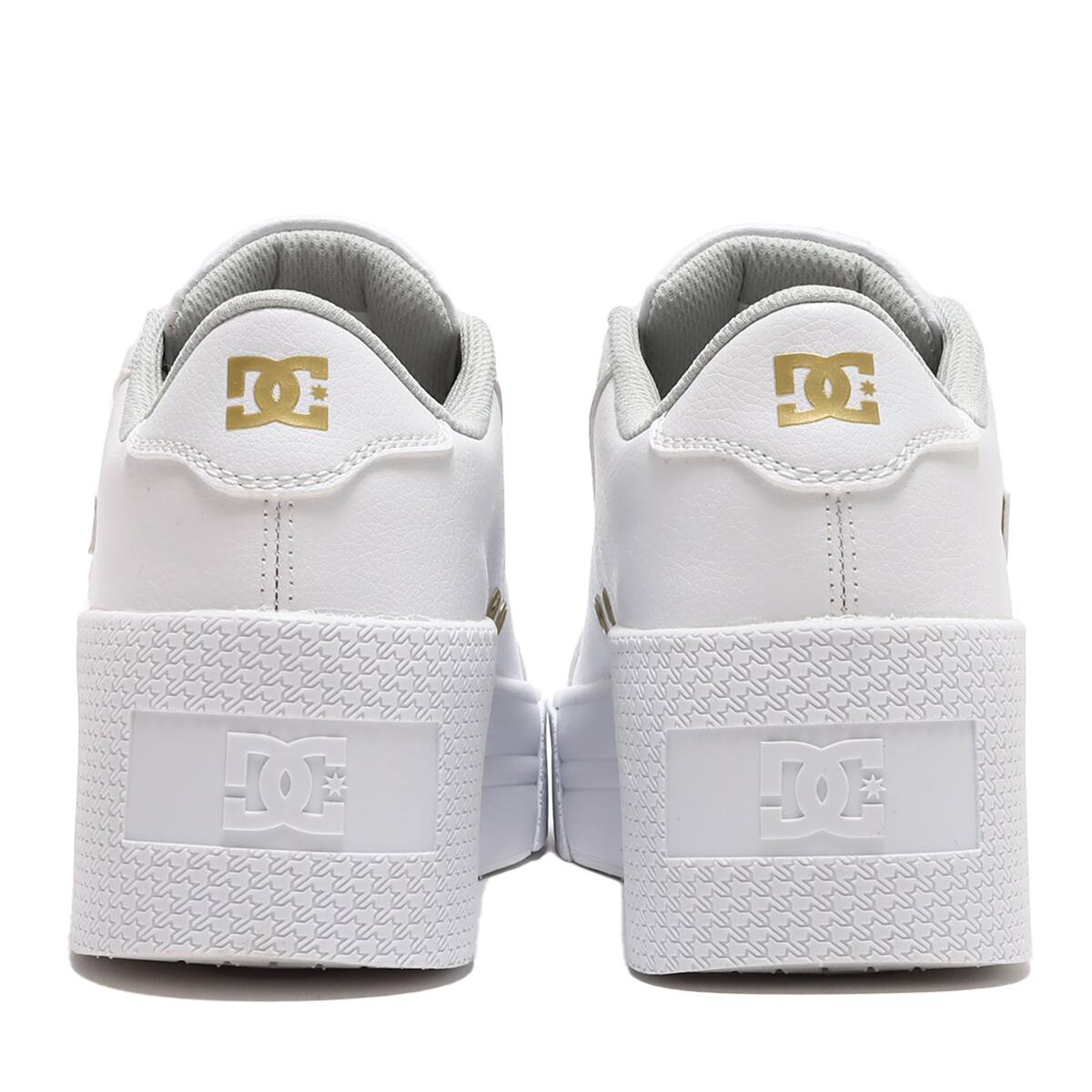 DC SHOES Ws CHELSEA LITE WEDGE WHITE/GOLD 23SS-Iの画像