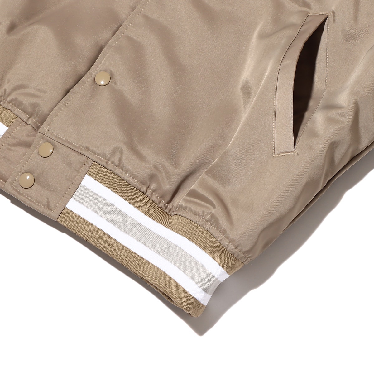 NIKE AS M NK AU SATIN DUGOUT JKT KHAKI/WHITE 23SP-I