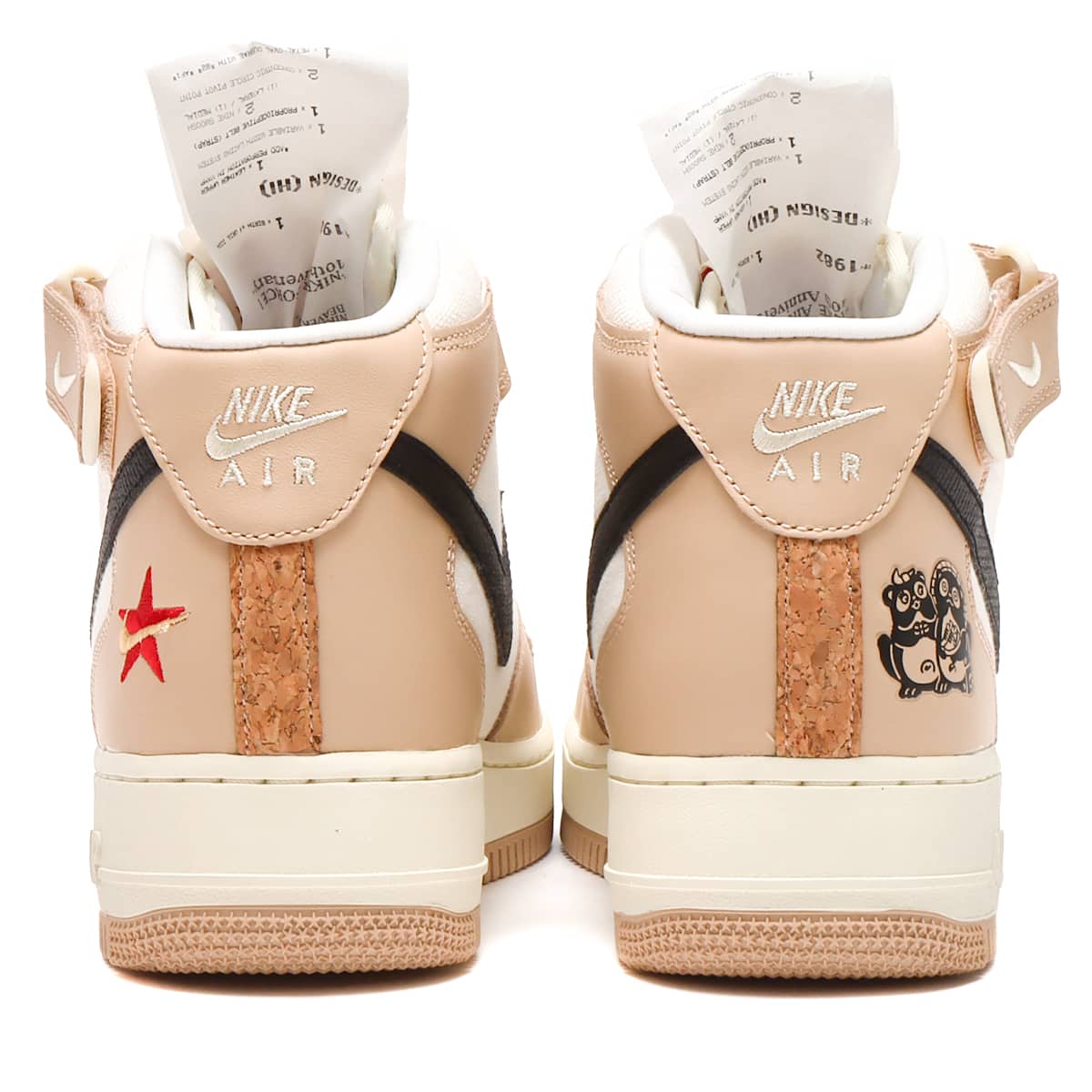 NIKE AIR FORCE 1 MID '07 LX SHIMMER/BLACK-PALE IVORY-COCONUT MILK 
