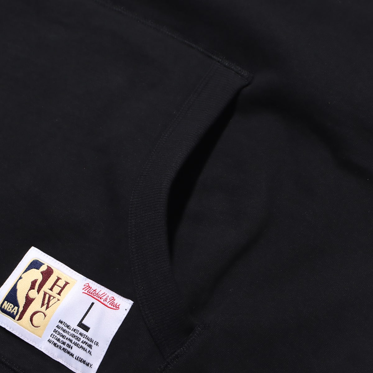 Mitchell & Ness GAME TIME FLEECE HOODIE CBU BLACK 23FW-Iの画像