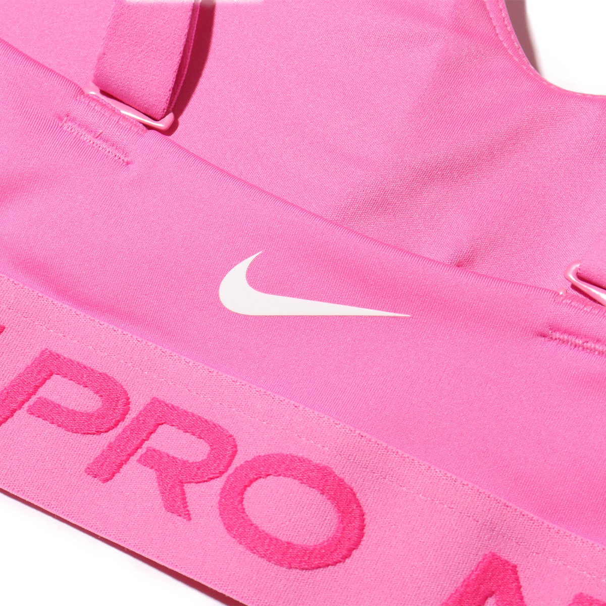 NIKE AS W NP INDY PLUNGE BRA PLAYFUL PINK/ALCHEMY PINK/WHITEの画像