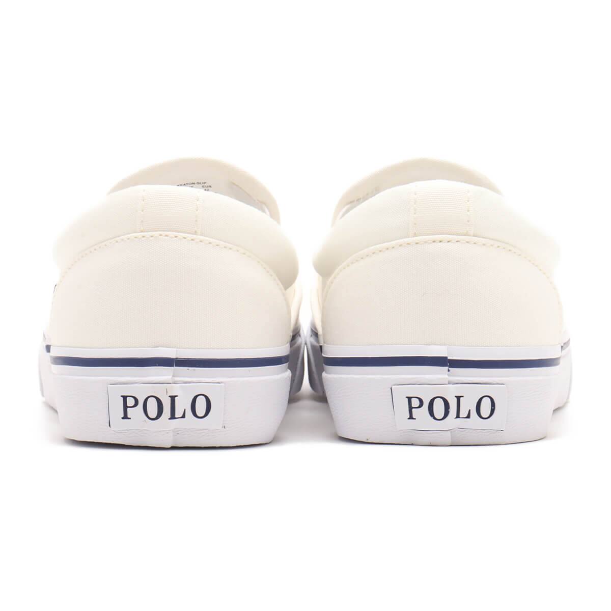 POLO RALPH LAUREN KEATON SLIP ON CANVAS NATURAL-101 の画像