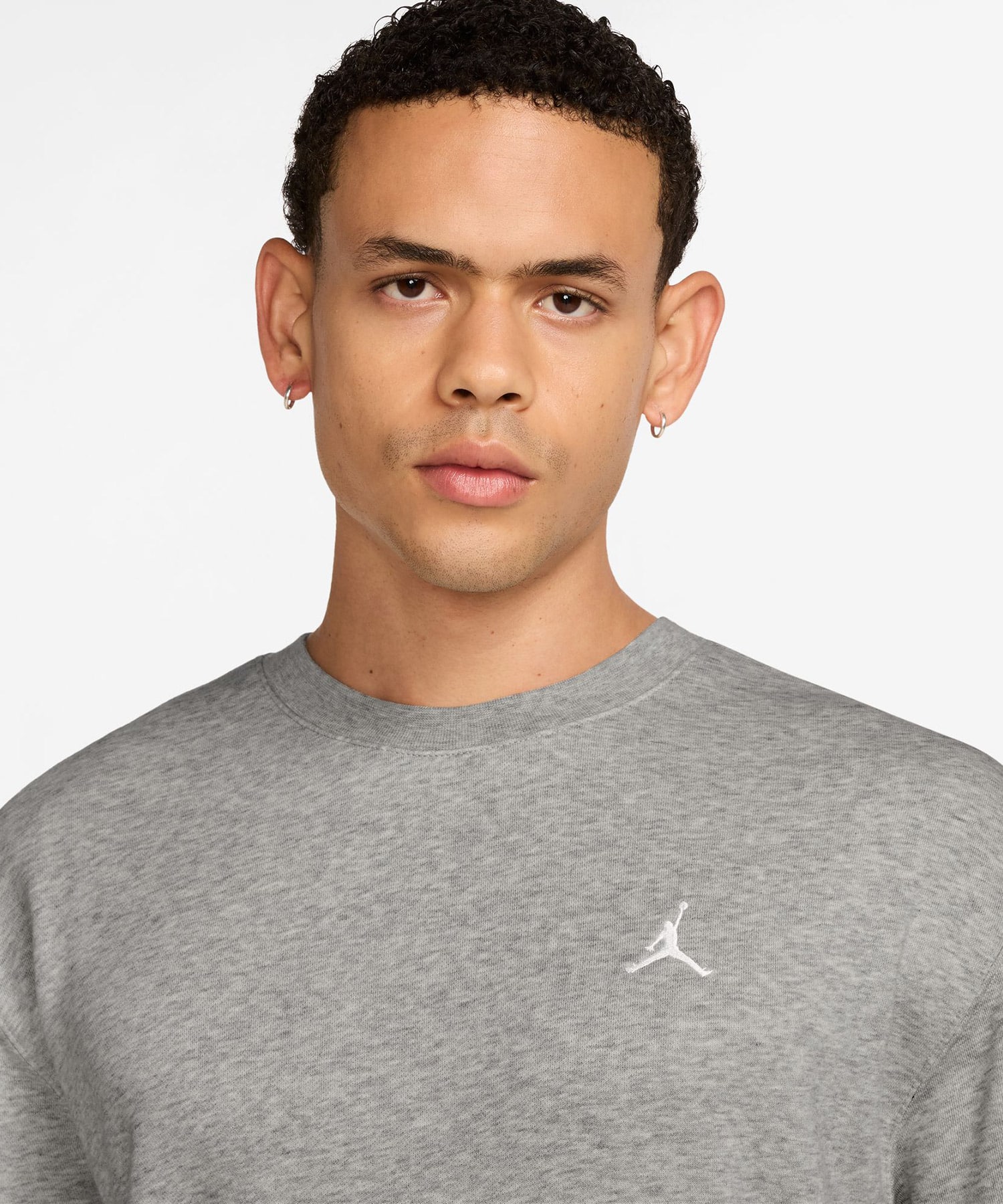 JORDAN BRAND M J BRK FLC CREW LB GRAYの画像