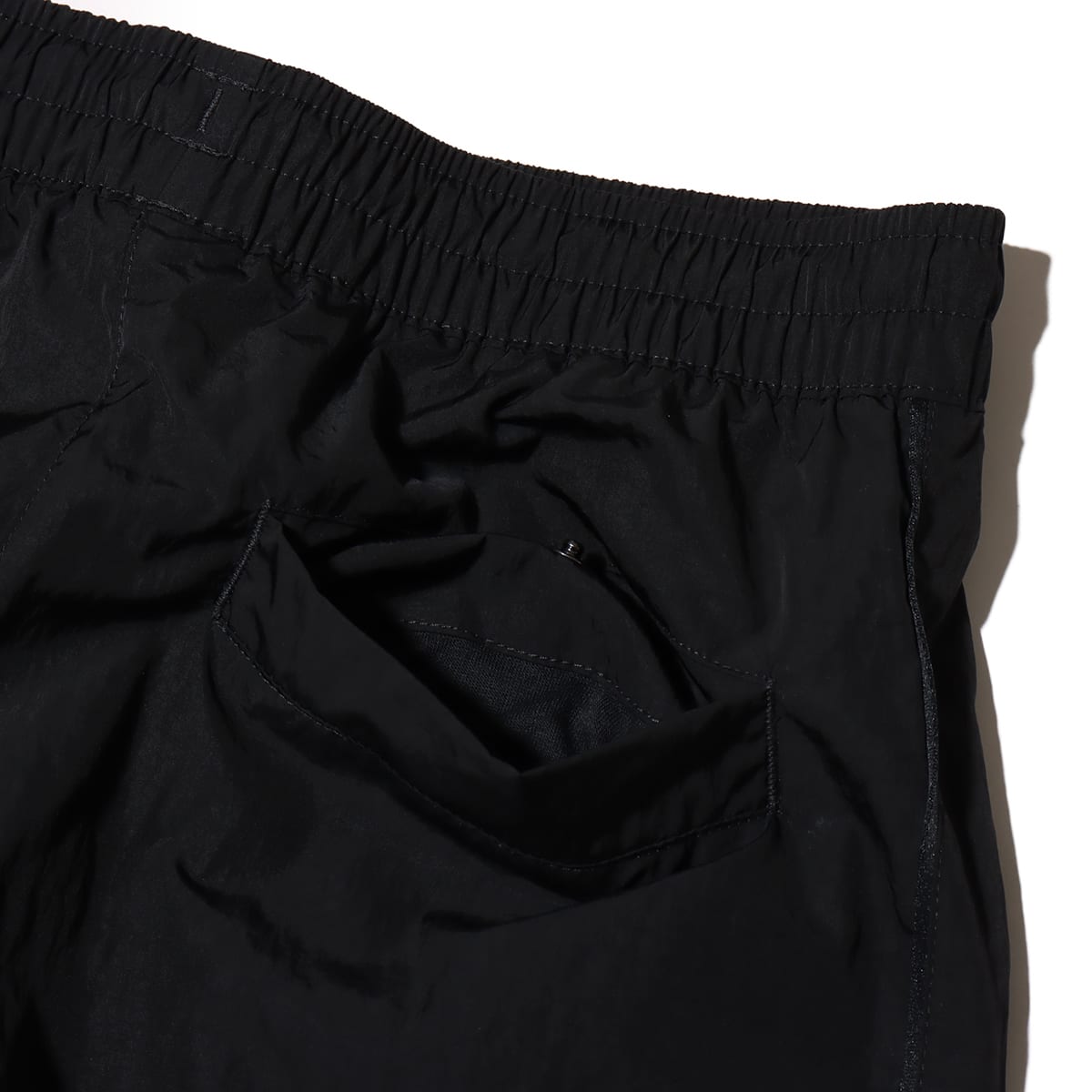 NIKE AS WOMENS NSW WIND RUNNER HIGH-WAIST WOVEN OPEN HEM PANTS BLACK/WHITE の画像