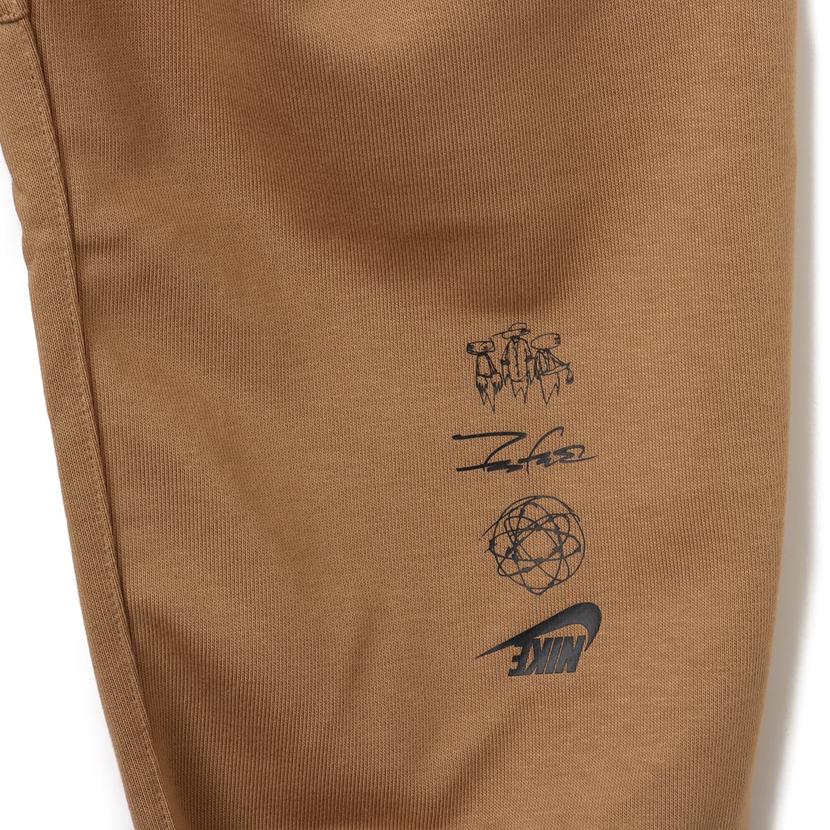 NIKE AS W NSW BRKNG FLC PANT DK DRIFTWOOD の画像