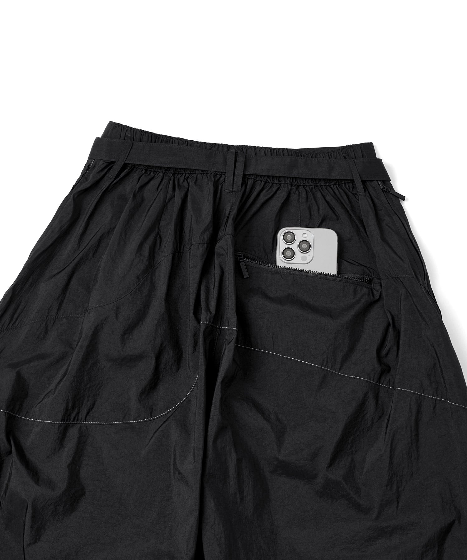 GOOPiMADE x TIGHTBOOTH SP_Strap Baggy Slacks BLACKの画像